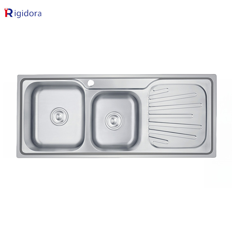 NANGULANGIN  Rigidora Bak Cuci Piring Stainless Wastafel 1 Lubang/2 Lubang