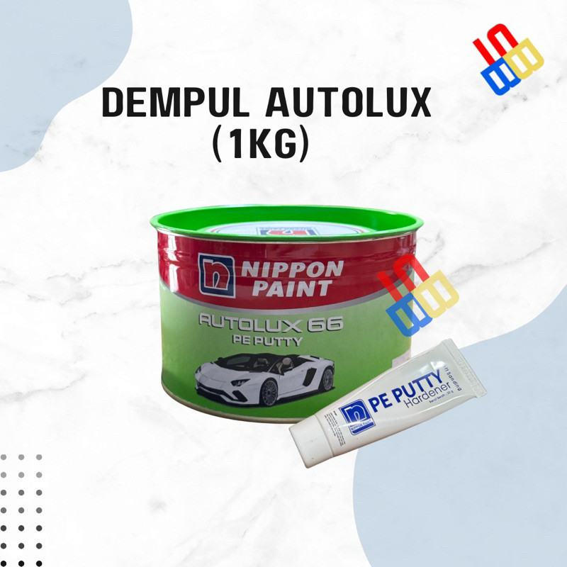 Dempul Autolux 66 Pe Putty/ Dempul Besi Nippon Paint + hardener