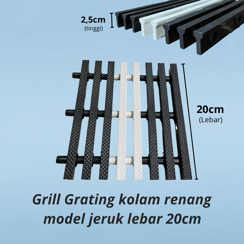 Grating grill kolam renang jeruk (permeter)