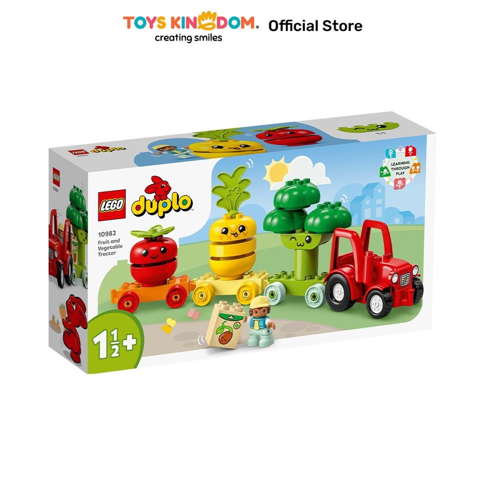 Toys Kingdom Lego Duplo Fruit And Vegetable Tractor 10982 Kids Toy Toys Bricks Set Mainan Menyusun B