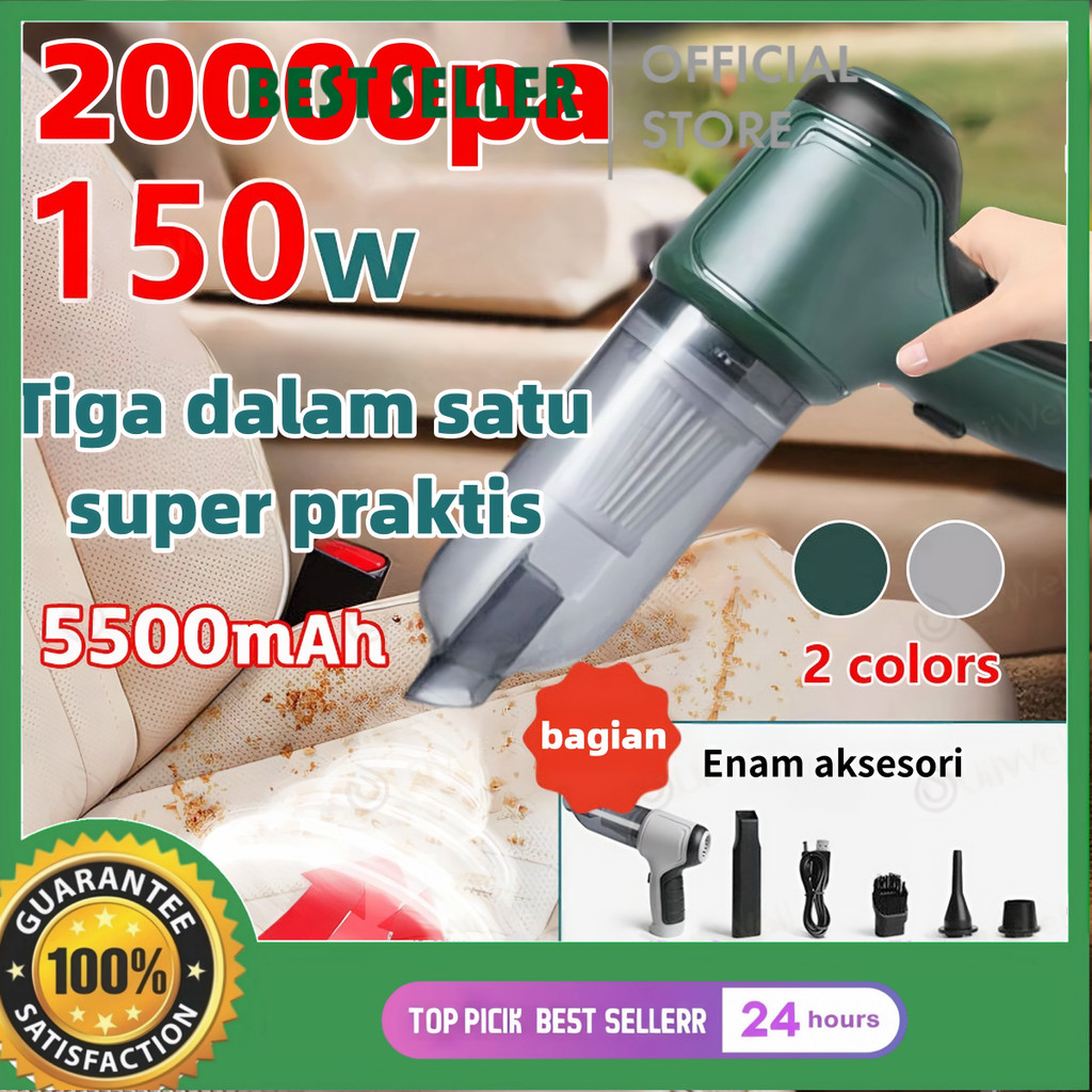 Mini Vacuum Cleaner Portable Wireless Rechargeable Multifungsi Handheld Penyedot Debu Pembersih Vaku