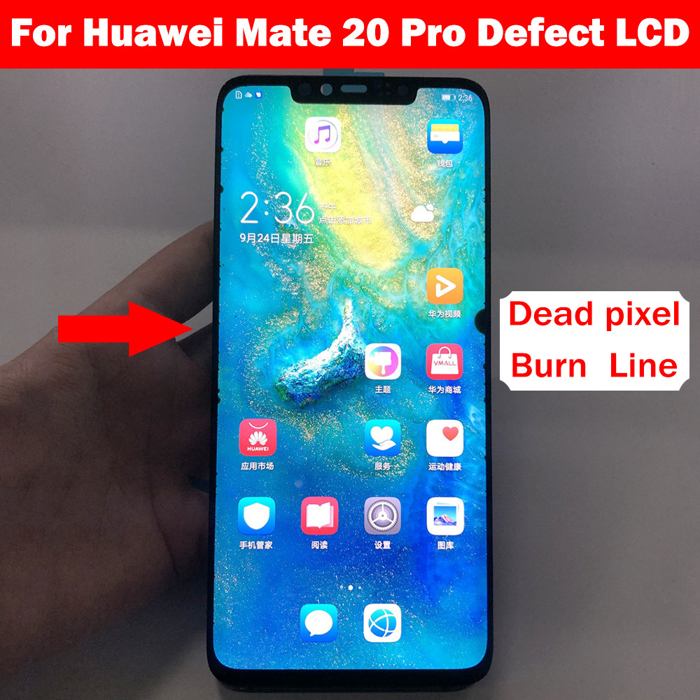 6.39'' Defect Original LCD For Huawei Mate 20 Pro LCD splay Tou Screen gitizer Assembly For HuaWei M