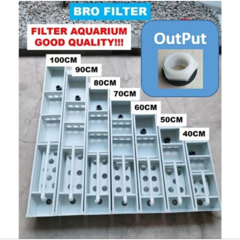 TOP FILTER TALANG / TALANG FILTER AKUARIUM BAHAN PREMIUM 40CM - 120CM