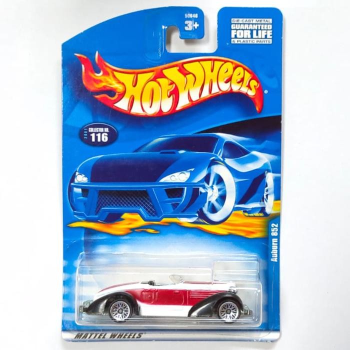 HW Hot Wheels Auburn 852 merah putih 2001 base besi