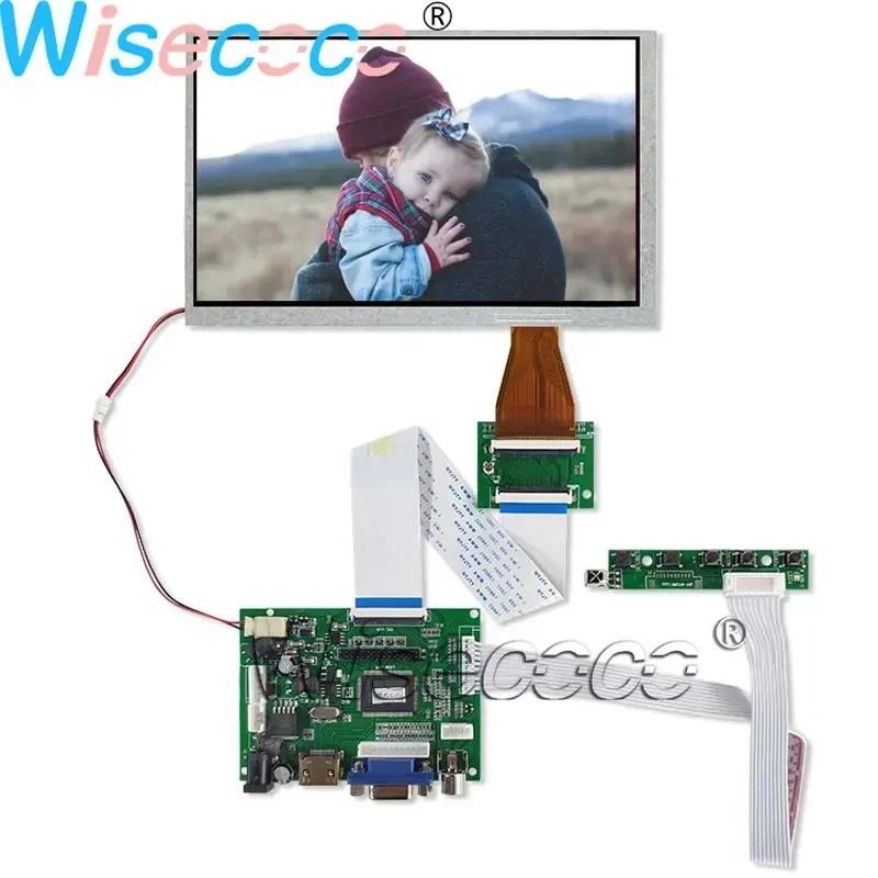Wisecoco 7 In 800×480 TFT LCD splay Screen 60 P FPC VGA TTL HDMI-Compatible Controller Board A070VW0