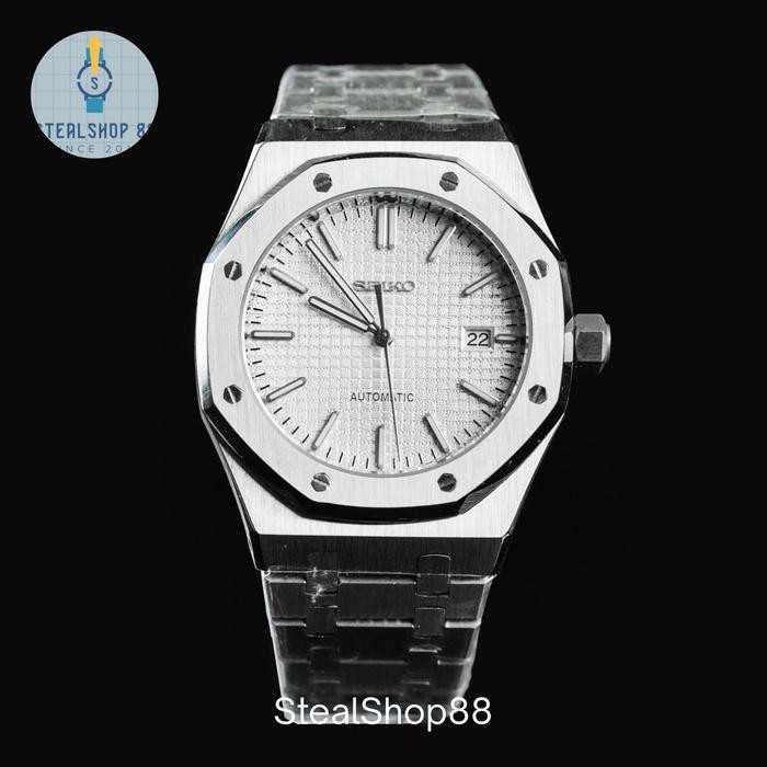 Seiko Royal Oak White Mod Sapphire NH35