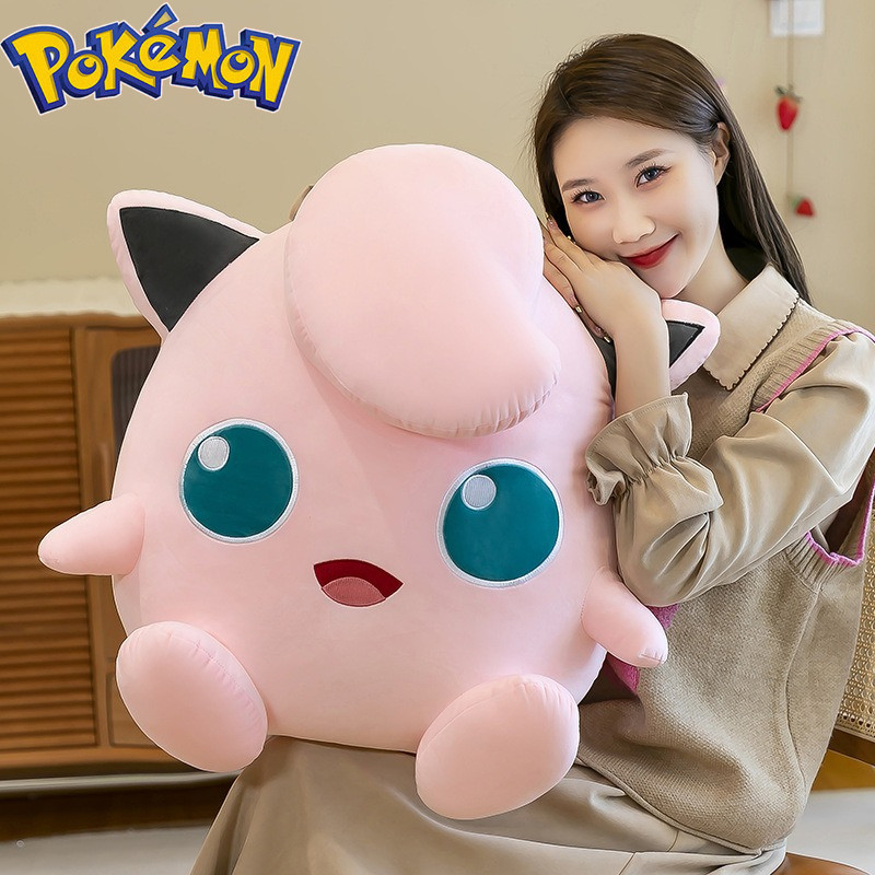 30/40/50CM Big Size Pokemon Jigglypuff Plush Kawaii Cartoon Anime Plushies Pillow Soft Doll Stuffed 