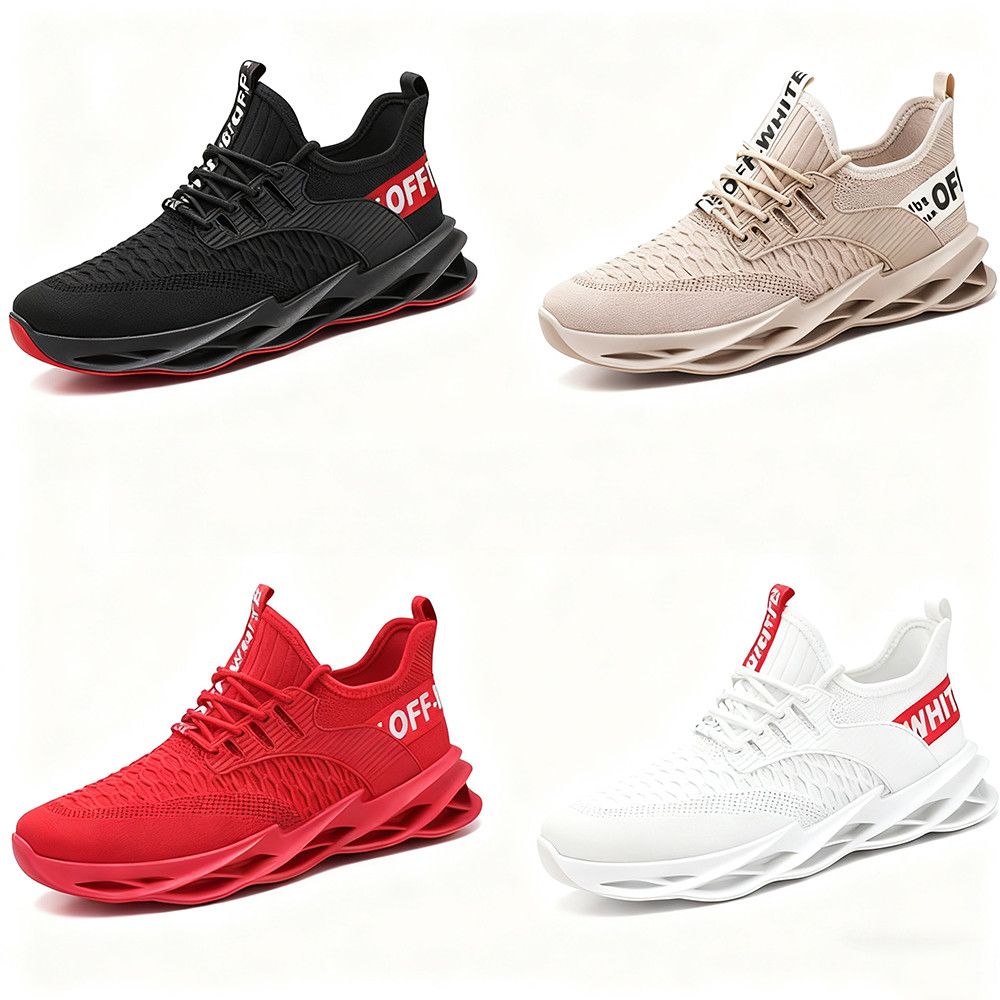 sepatu kasual / sepatu casual pria hitam slip on cowok rajut pria shoes