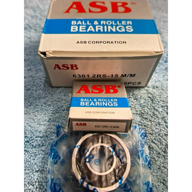 (ISI 10PC) Bearing 6301 2RS 15MM ASB ASLI ORIGINAL