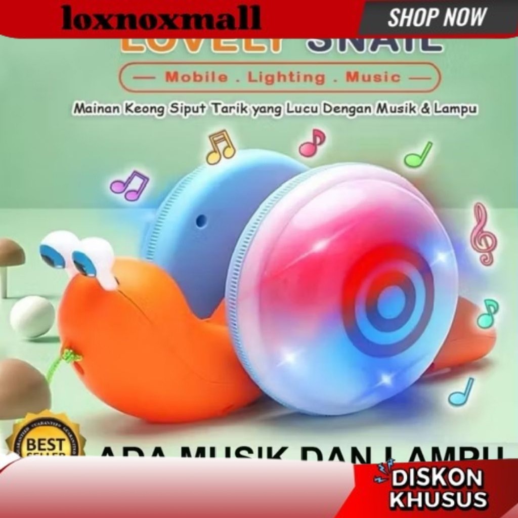 TREND TERBARU Mainan Siput tarik viral / Mainan Siput berjalan / Siput ada musik dan Lagu / Original