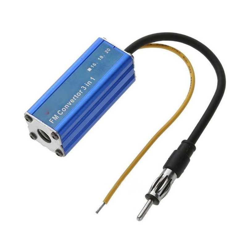 Convert 92-106MHz Into 76-90MHz Auto Antenna Radio FM Band Expander Car Frequency Changer Converter 