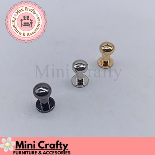 Plus skrup Handle antik 7x12mm S.S712 Tarikan laci Knob mini Knob baut mur pentol - Mini Crafty