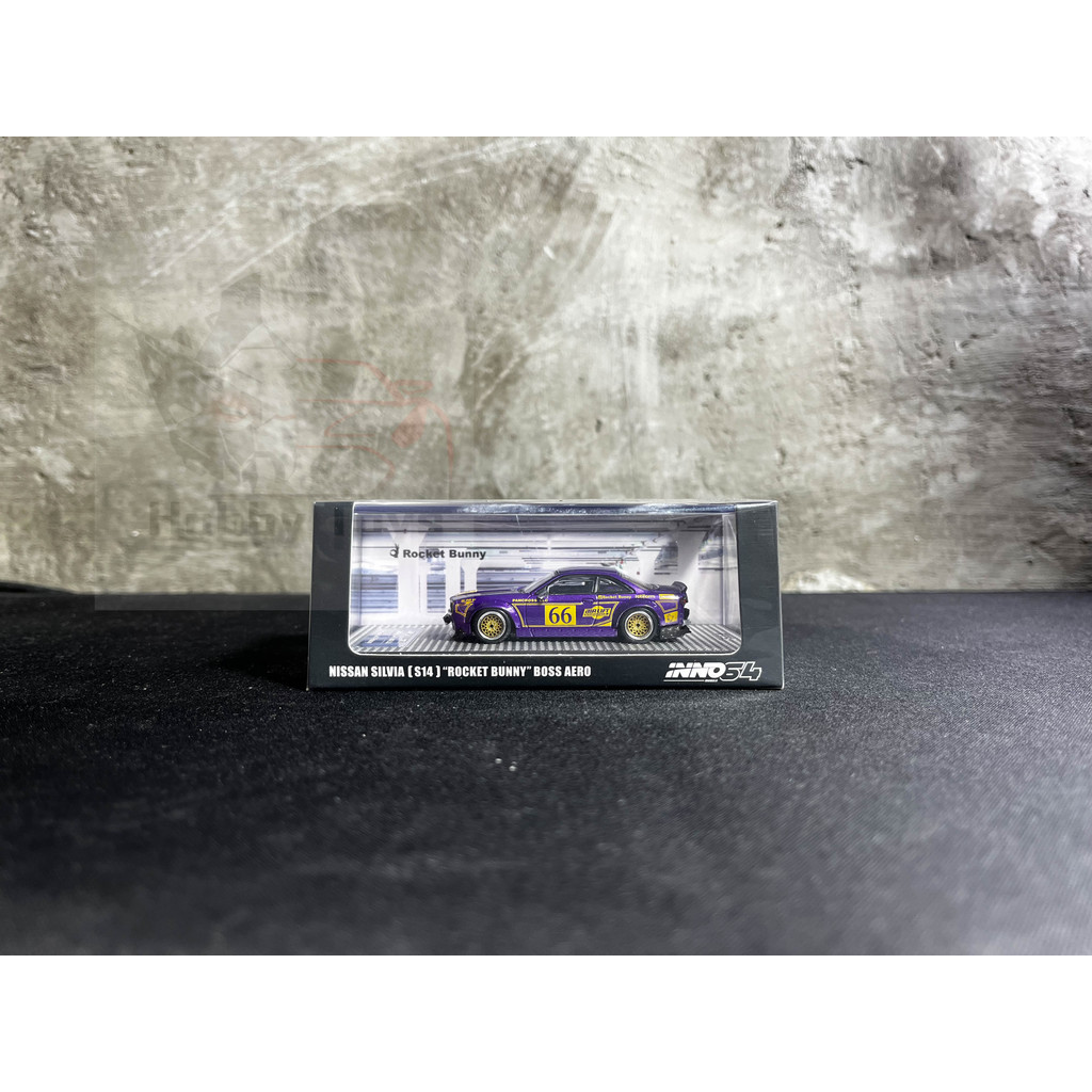 Inno64 Nissan Silvia S14 Rocket Bunny Boss aero | Diecast Inno64
