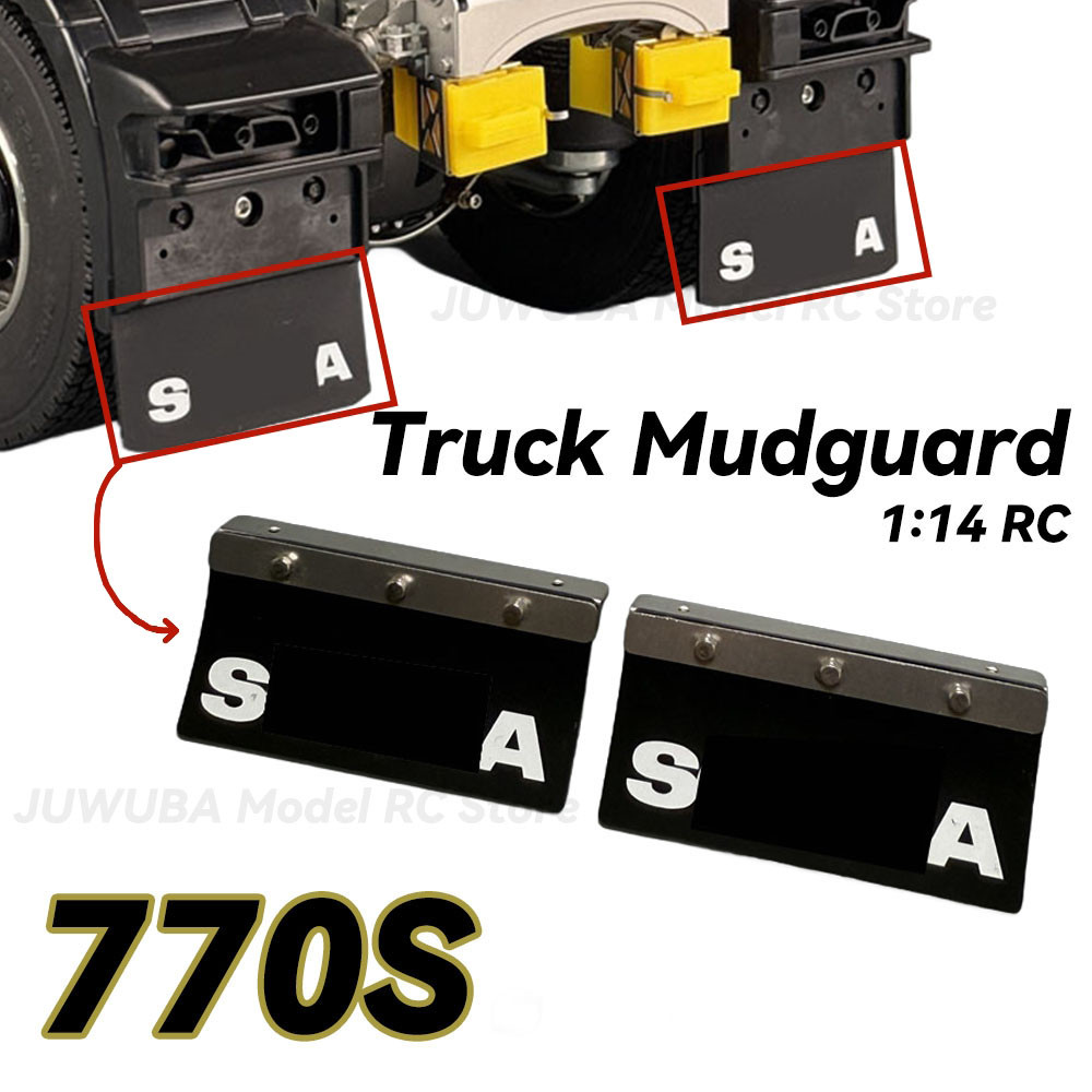 SCALECLUB RC Truck Mudguard Fender Decorate Parts For 1/14 Tamiya Scania 770S RC Tractor Dump Truck 