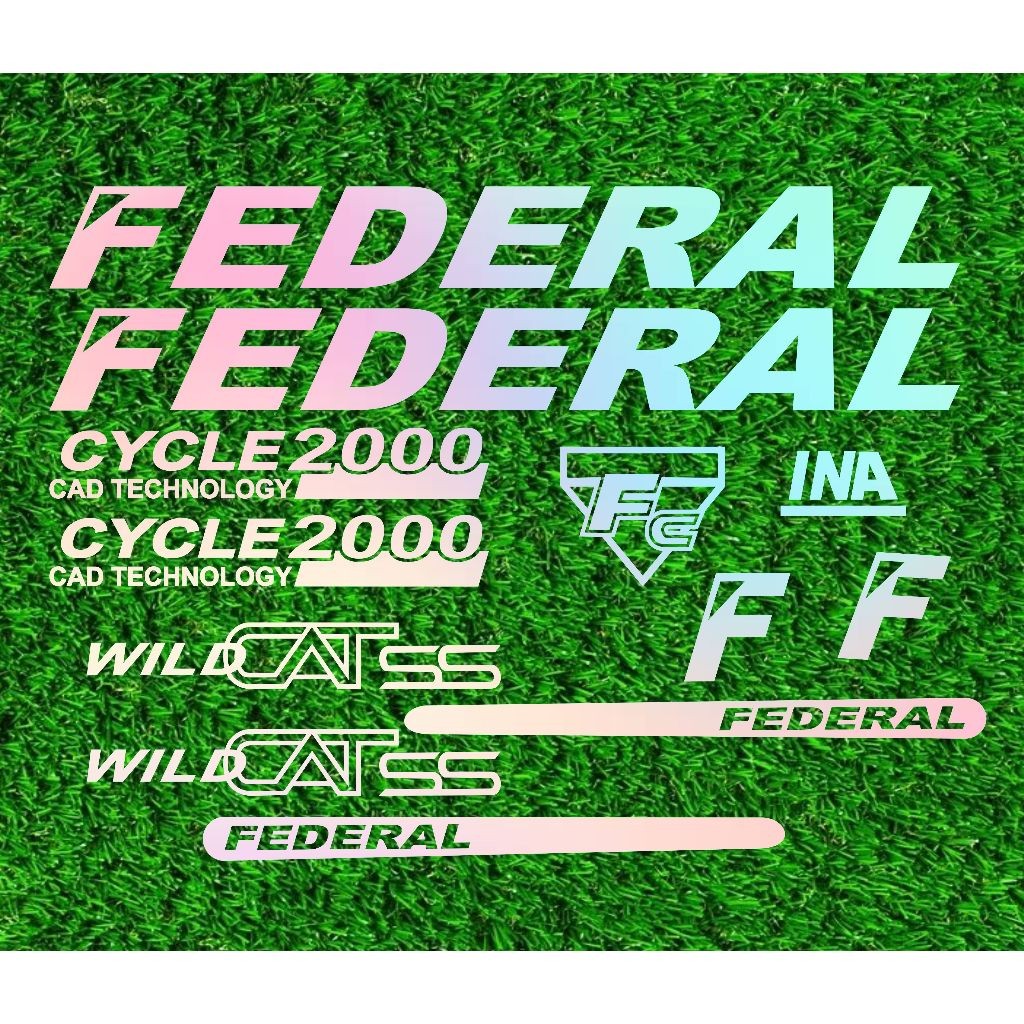 cutting stiker sepeda federal wild cat