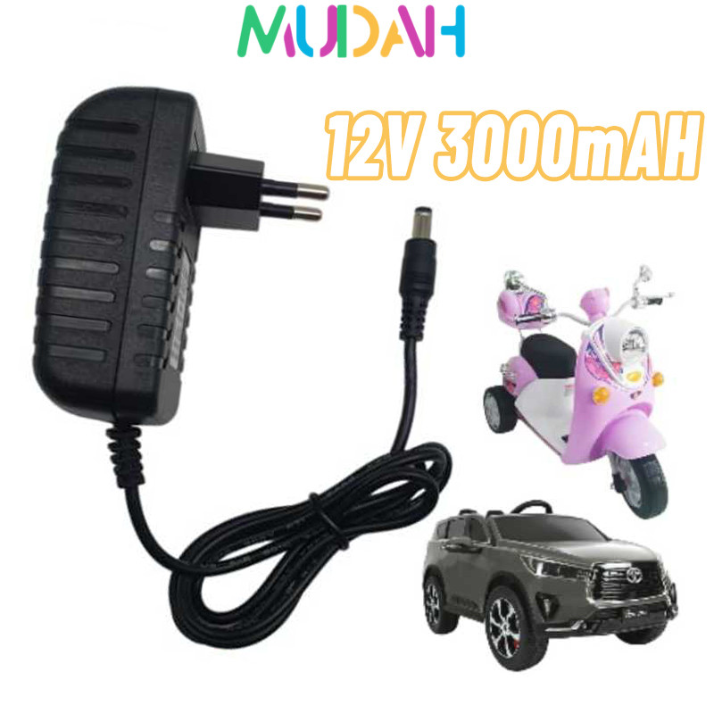 12v 3000mAh Motor Mainan Adapter UNTUK Motor Mobil Mainan Aki Anak Mainan Scotter Anak