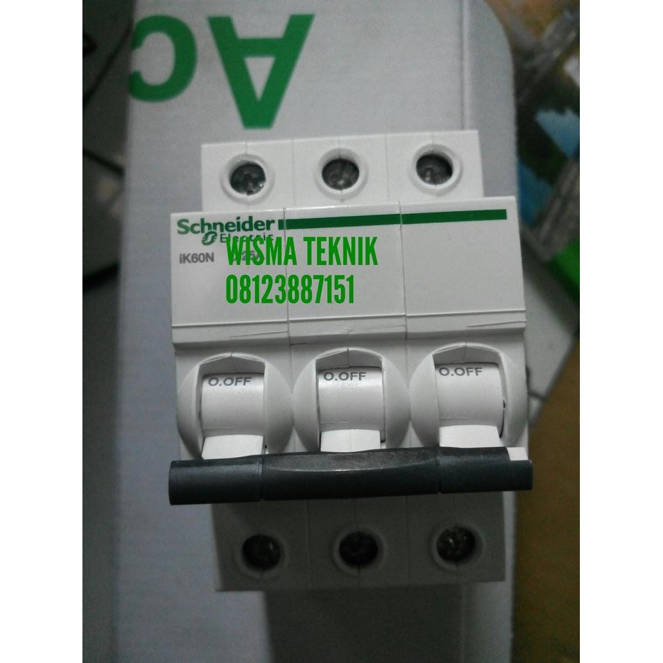 (BACA DESKRIPSI) MCB SCHNEIDER 3P 32 Amp SCHNEIDER 6KA NO REF A924332 iK60N