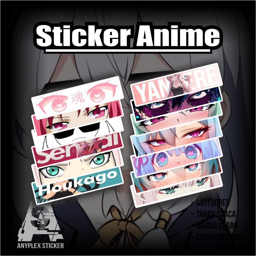 Sticker Slap Anime Eyes, Stiker  Anime Eyes, Stiker Mata Anime, Sticker Slap  Anime Girls