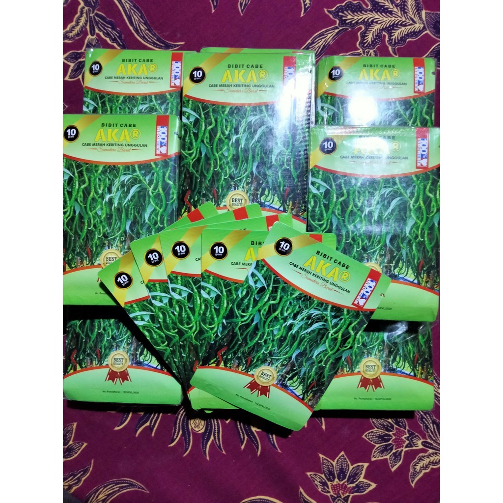 ARFSHOP Cabe AKAR 10 Gram - Benih Cabe Merah Keriting AKAR - CMK AKAR - Bibit Cabe AKAR