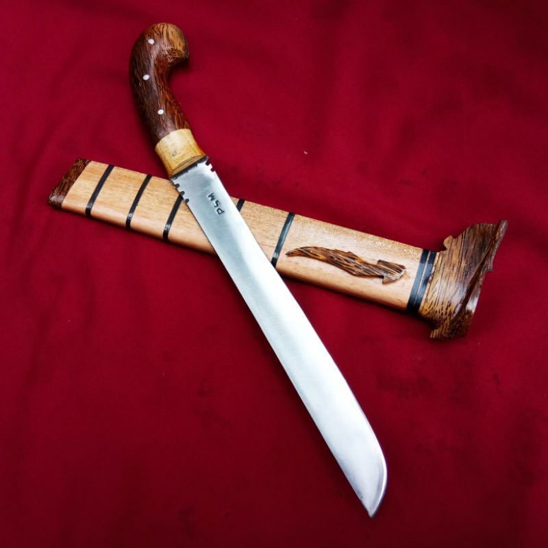 RM STORE Golok Sembelih super tajam golok baja putih bahan bering