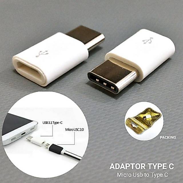 Sambungan Micro Usb To Type C Adapter Converter Micro USB To Type-C