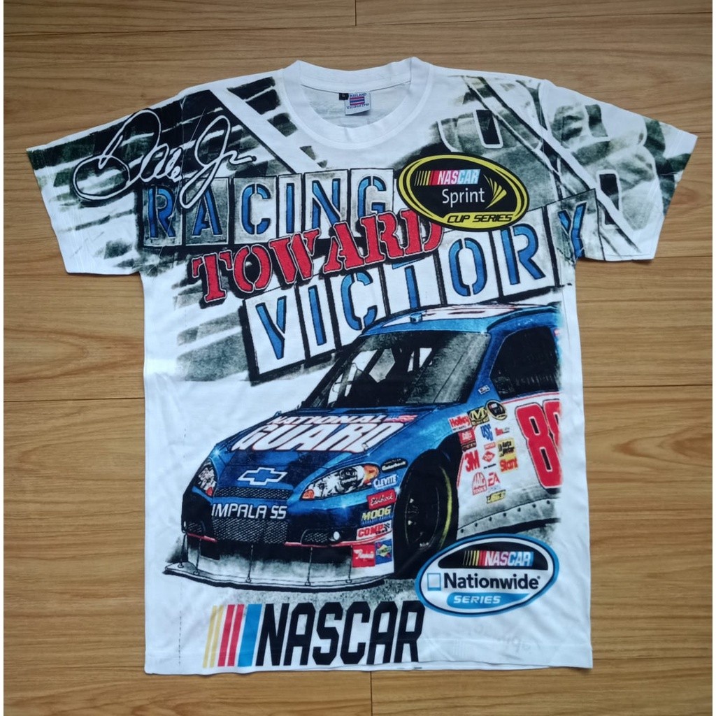 KAOS NASCAR AOP DALE JR, BOOTLEG TAG THAILAND, ALL OF PRINT DEPAN BELAKANG BOLAK BALIK, KAOS TAG THA