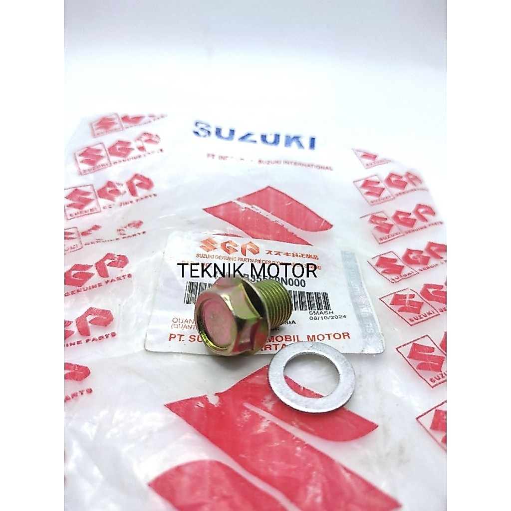 BAUT TAP OLI RC + RING TAP OLI BAUT TAP PEMBUANGAN OLI MESIN SUZUKI RC TORNADO Dll  DRAT  HALUS KAUL