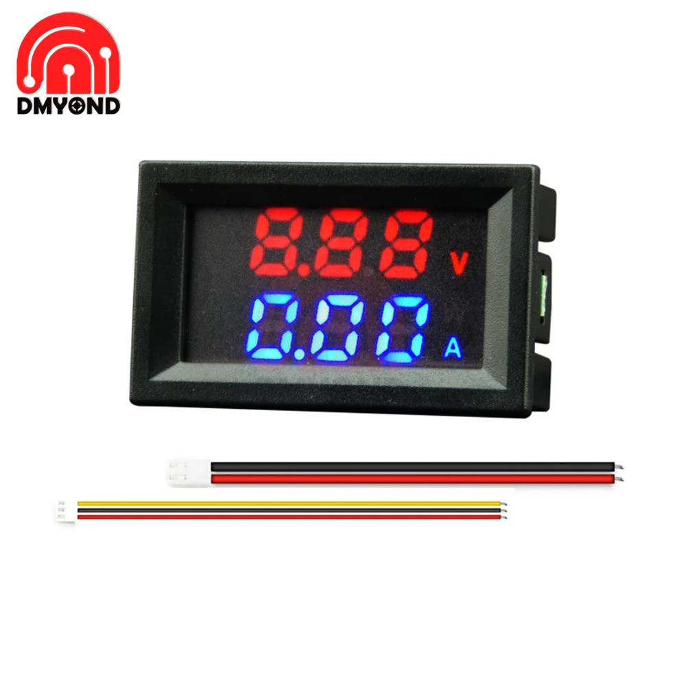 M430 DC 4-30V Pengukur Daya Tegangan Arus 10A 50A 100A LED Digital Voltmeter Ammeter Pengukur Arus P