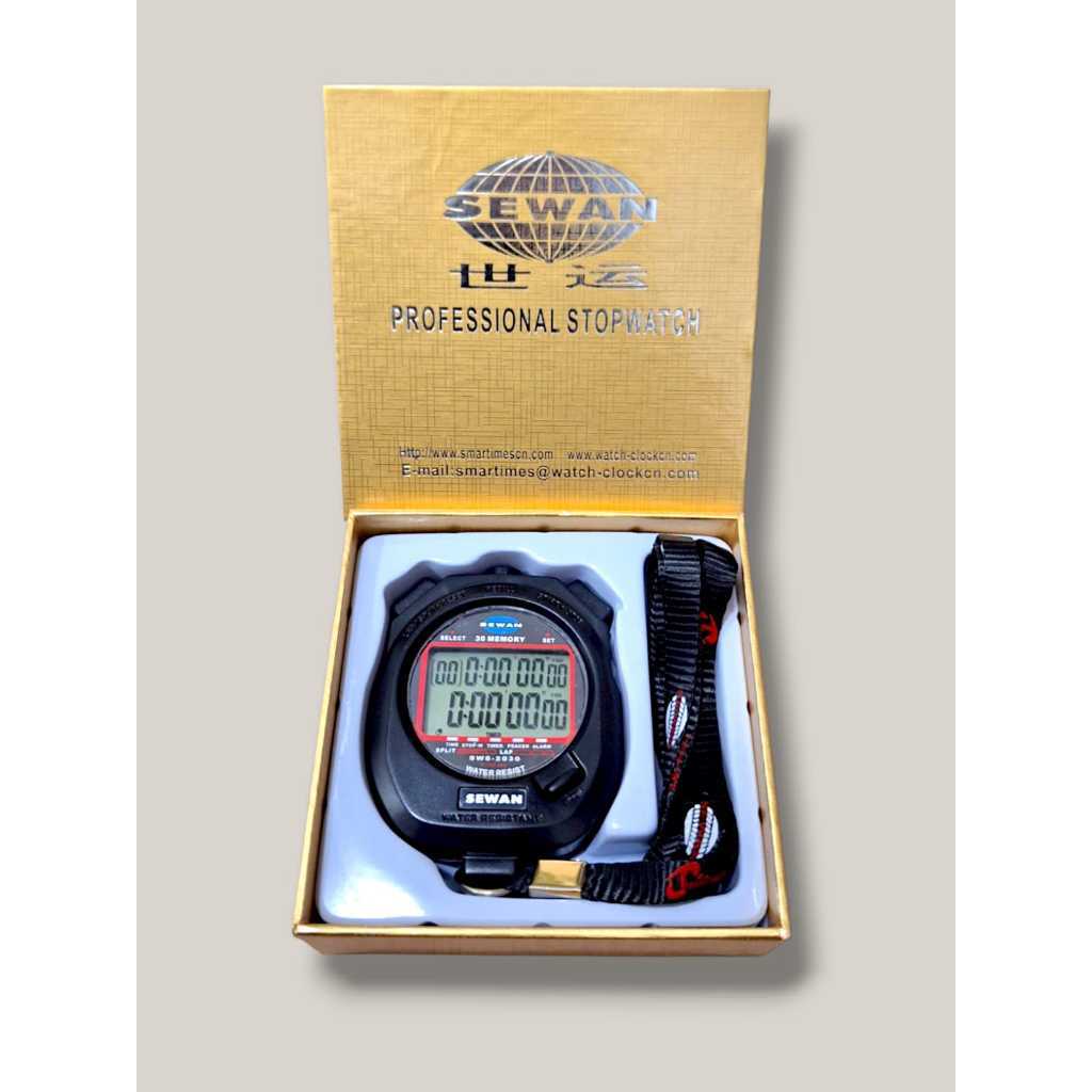 Terbaru SEWAN Stopwatch digital 100 memory