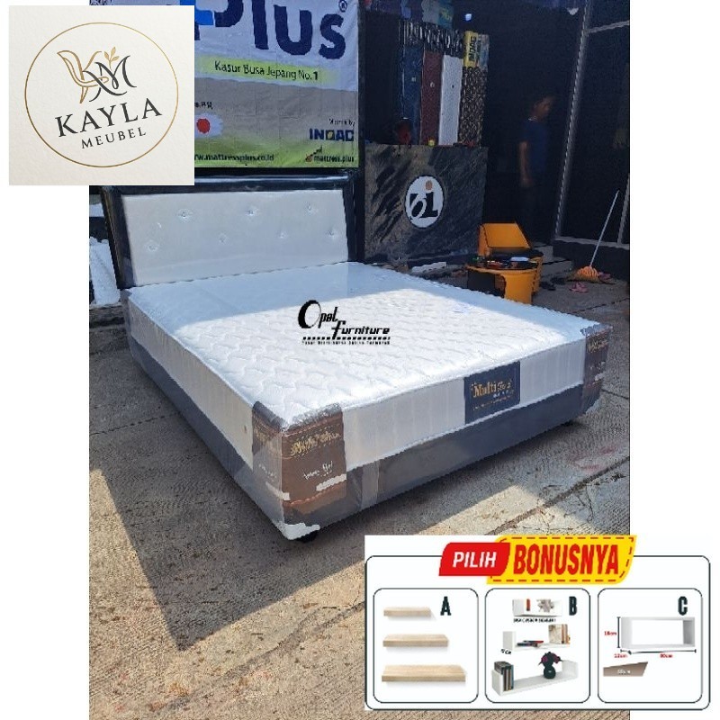 PROMO Spring bed Full Set 160x200 / Springbed Divan No 2 160x200 / Kasur Murah Cirebon Kuningan Maja