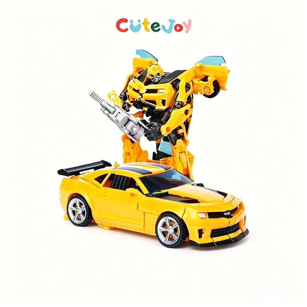 CUTEJOY Mainan Anak Robot Transformer Bumblebee 2IN1 Bisa Jadi Mobil RC Mainan Hadiah Lucu Unik