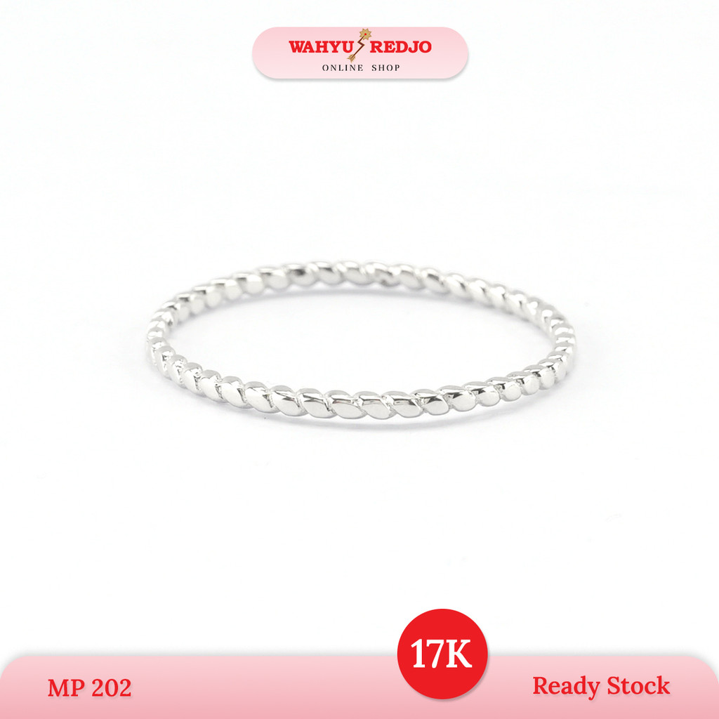 Cincin Emas 17K Wahyu Redjo Motif Twist Pameran