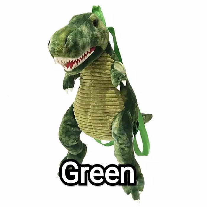 Tas Karakter Dino / Tas Dinosaurus / Tas Ransel Anak / Tas Boneka Dino - Hijau