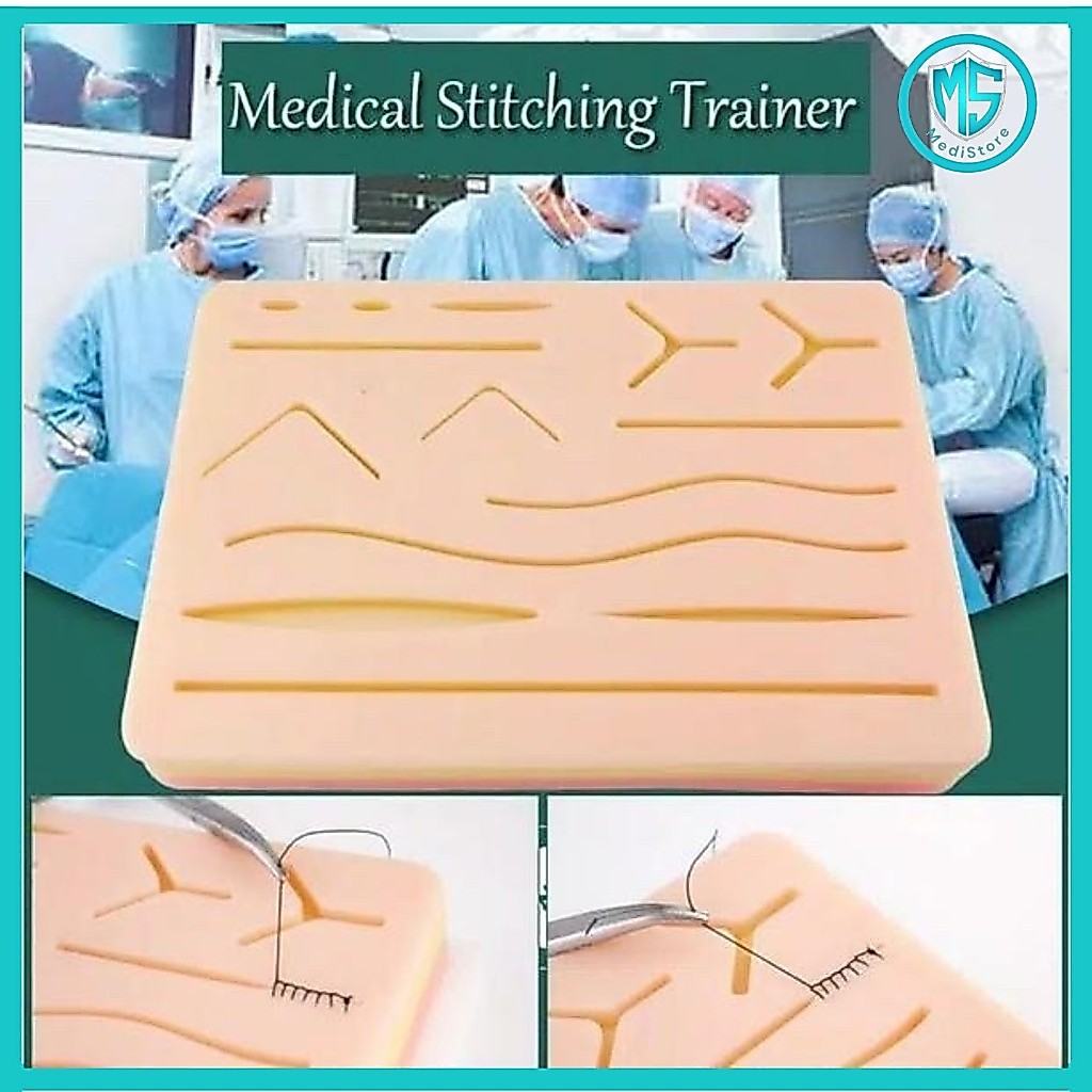 Hecting Pads Silicone Pad Suture Pad Hecting Pad Manekin Media Jahit Luka