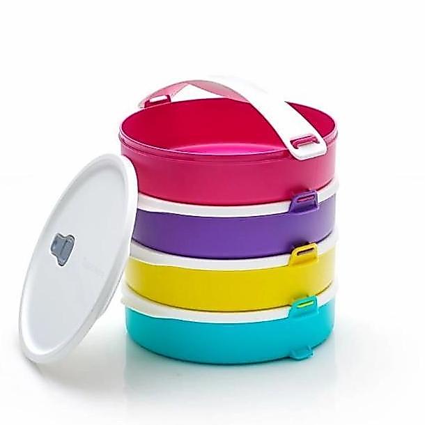 Promo Rantang 4 Tupperware Click To Go Round