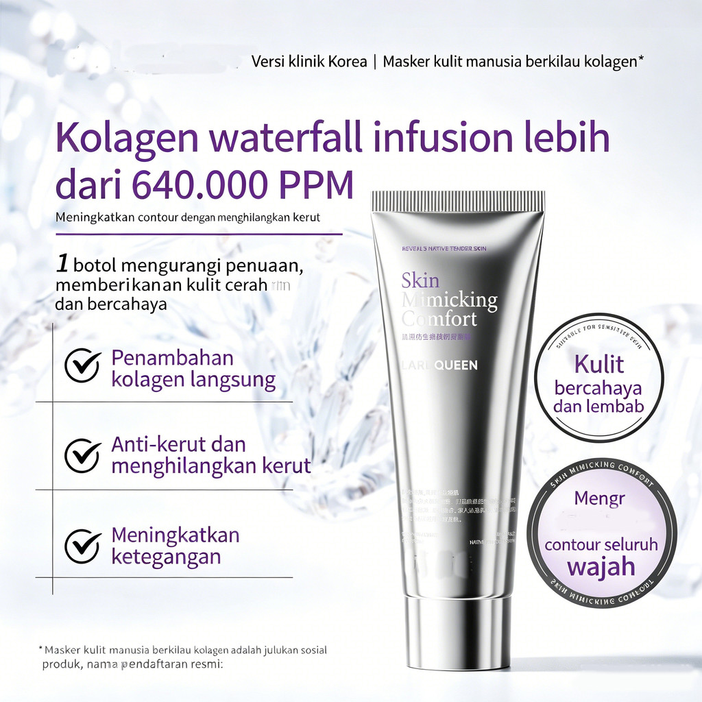 Korea versi salon/profesional perbaikan masker wajah kolagen penyerapan maksimal dioleskan masker pe