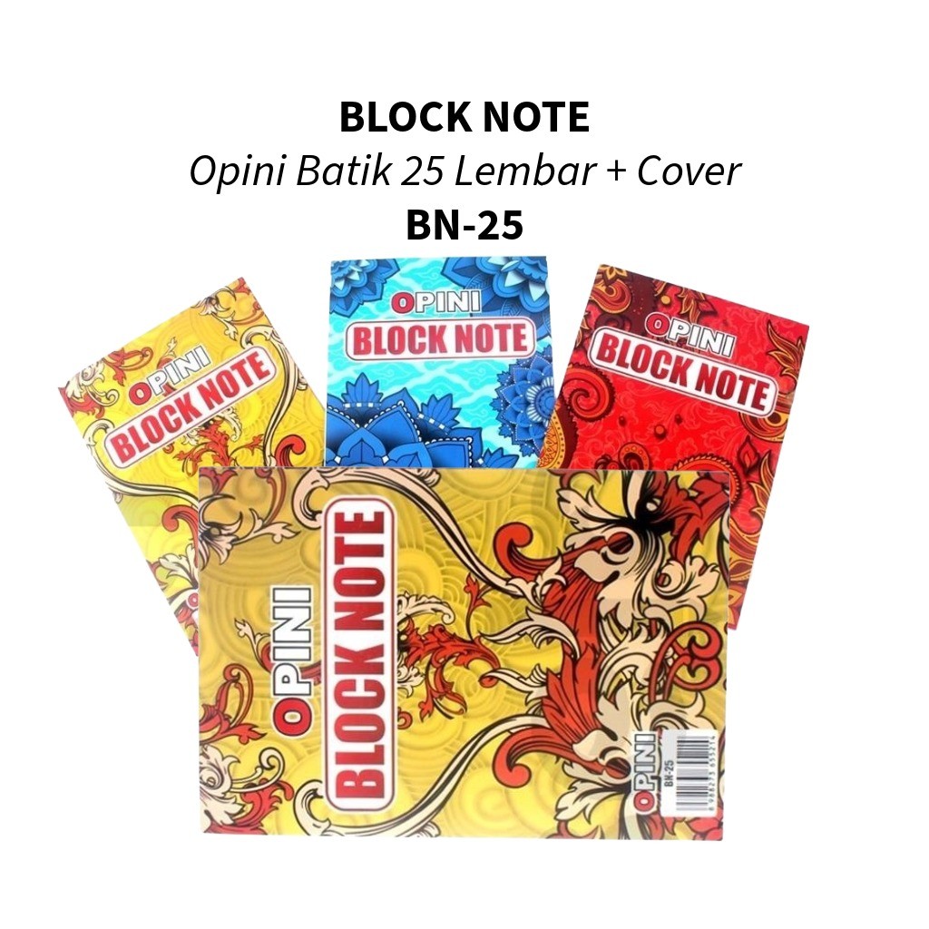 

❤️️Block note / Block Note A5 Garis Opini 25lembar+cover / Notebook❤️️