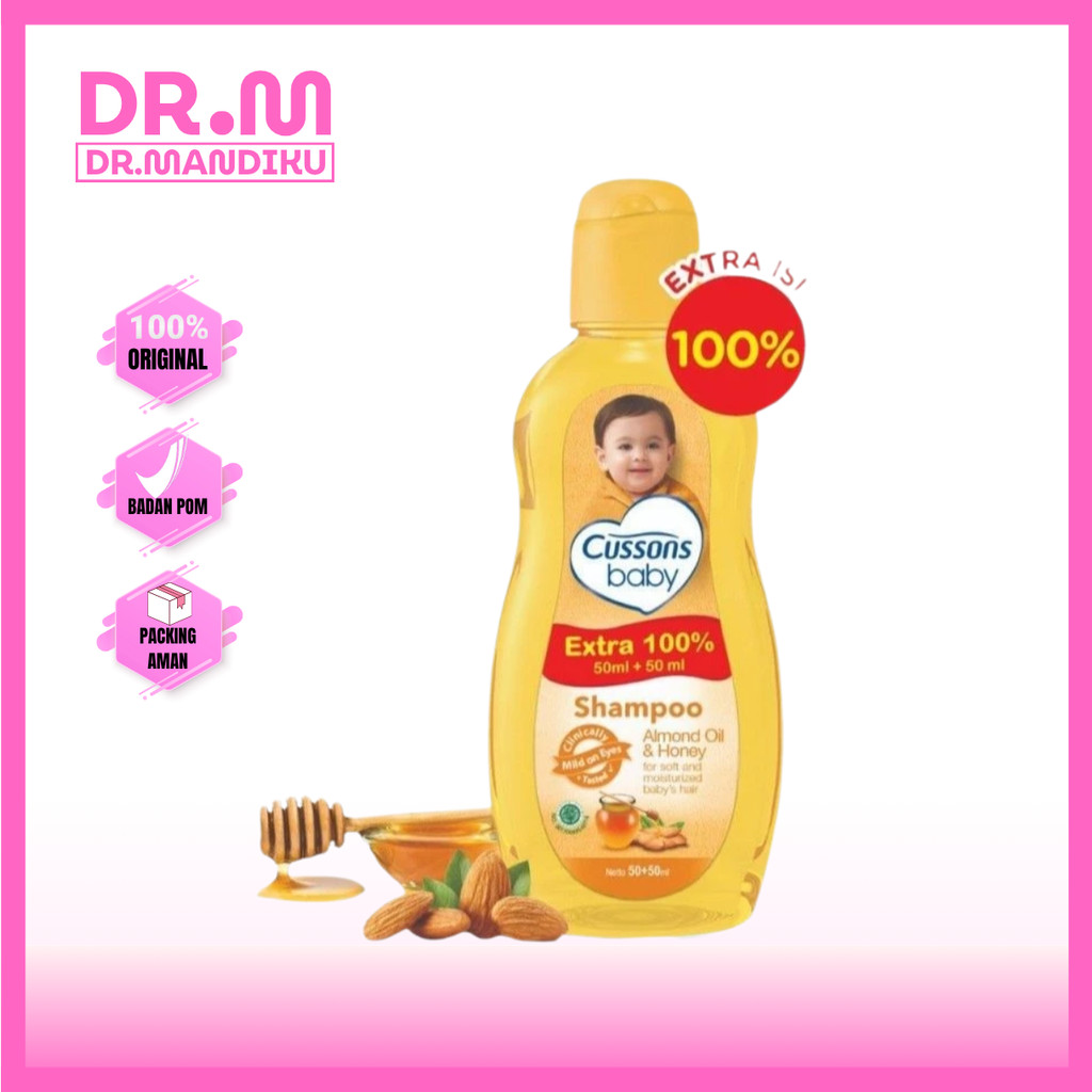 CUSSONS BABY Shampoo Extra 100% 50ml+50ml / Shampoo bayi Cussons