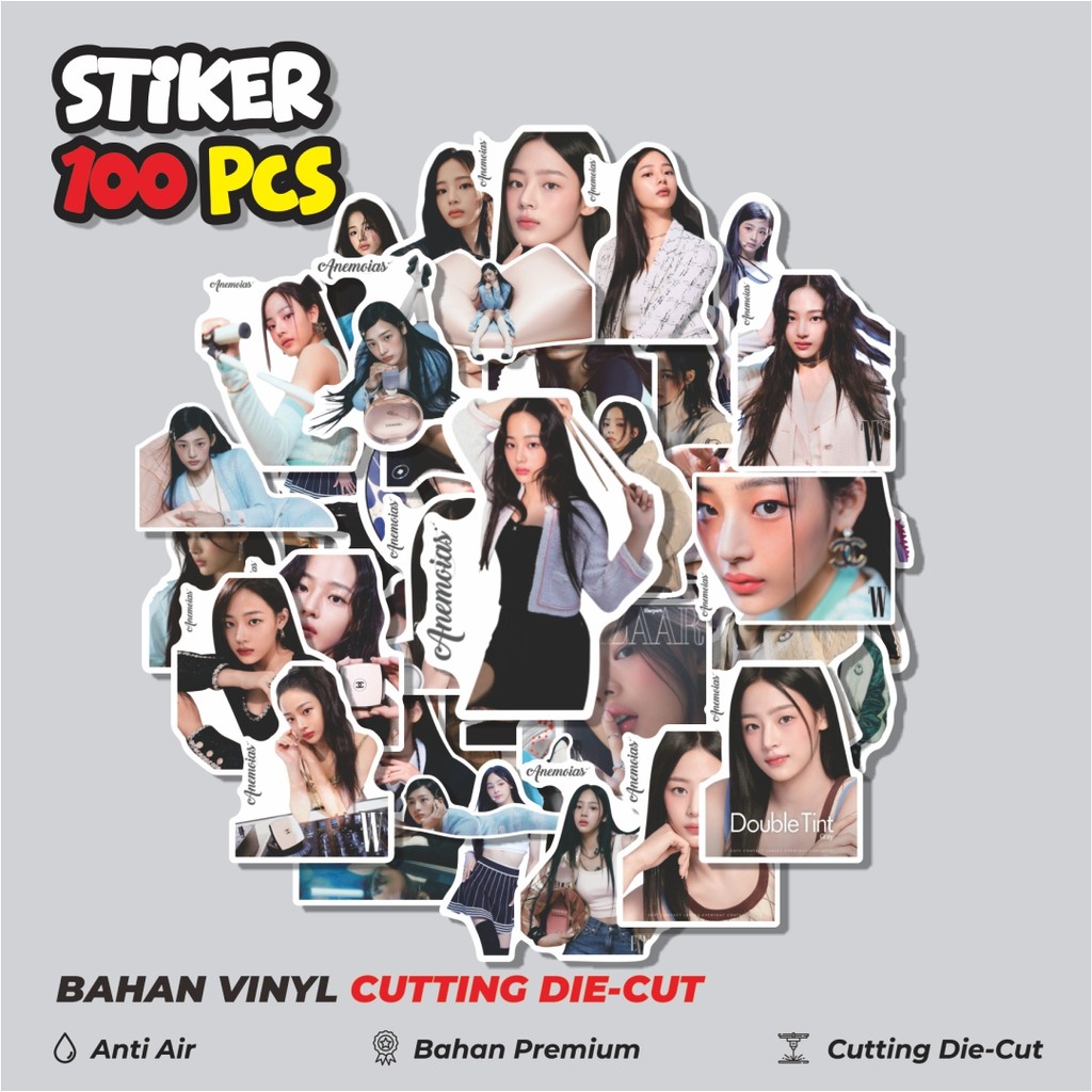

Terbaru! 50 pcs Stiker Girl Group New Jeans Minji Dekorasi Lucu Kreatif untuk Notebook, Skateboard, HP