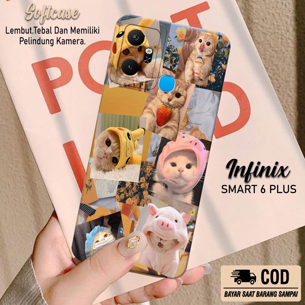 Case Hp Infinix Smart 6 Plus - Softcase Infinix Smart 6 Plus Terbaru - Casing Infinix Smart 6 Plus -