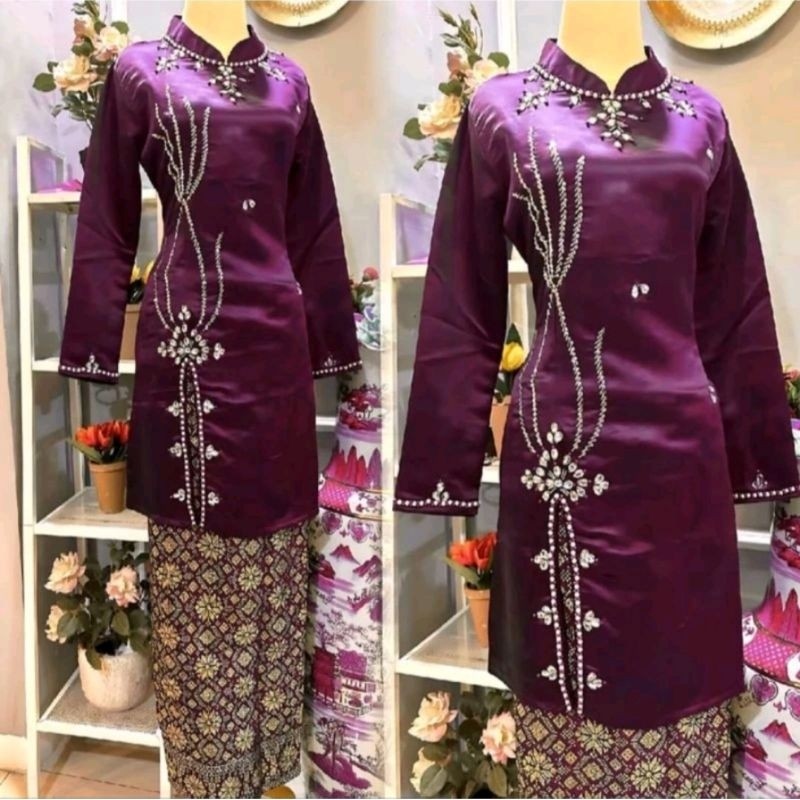 Realpick Kebaya Kurung Melayu/kebaya kurung payet /kebaya pesta/ kebaya kurung melayu modern/