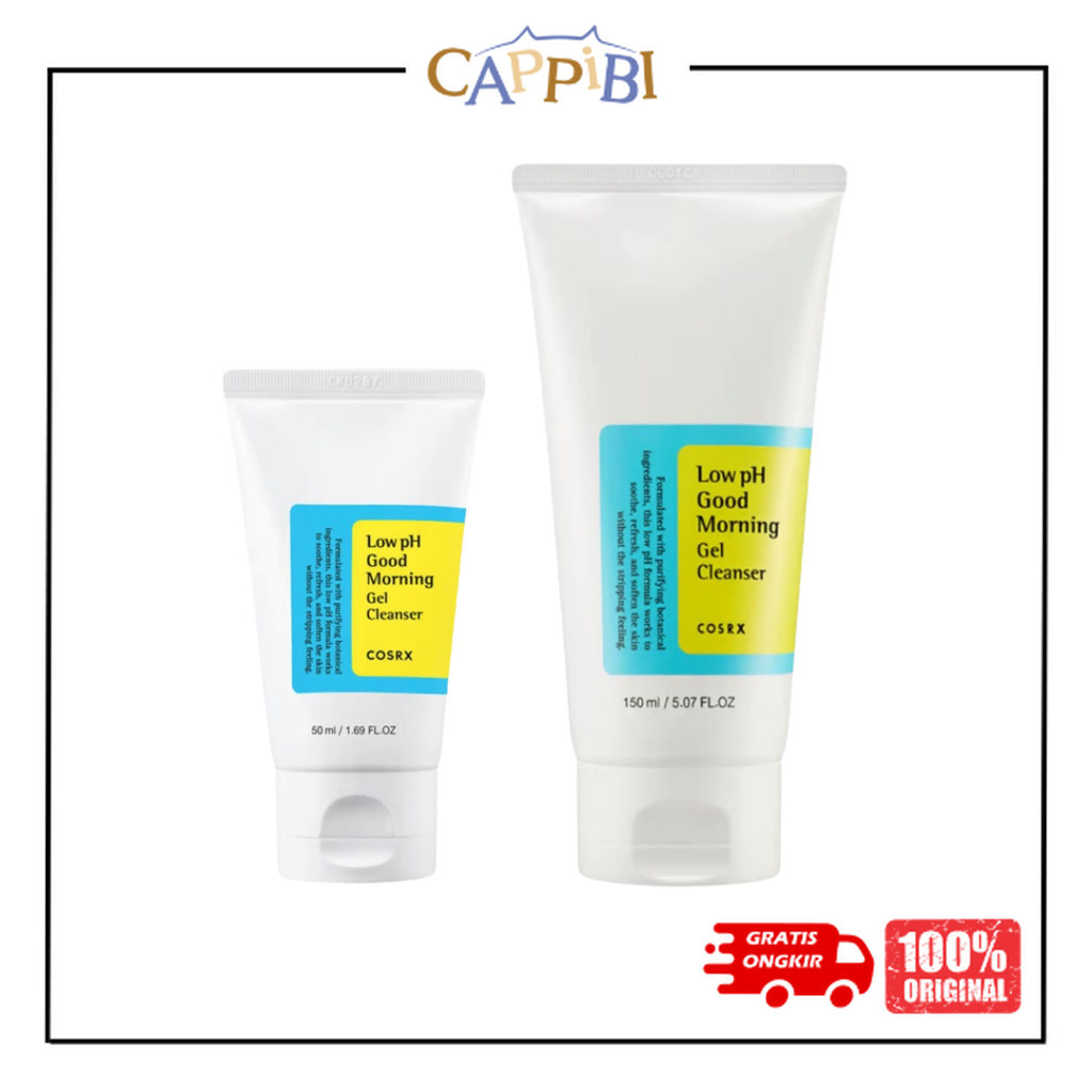 COSRX Low pH Good Morning Gel Cleanser 20ml 50ml 150 mL - Sabun Muka Original
