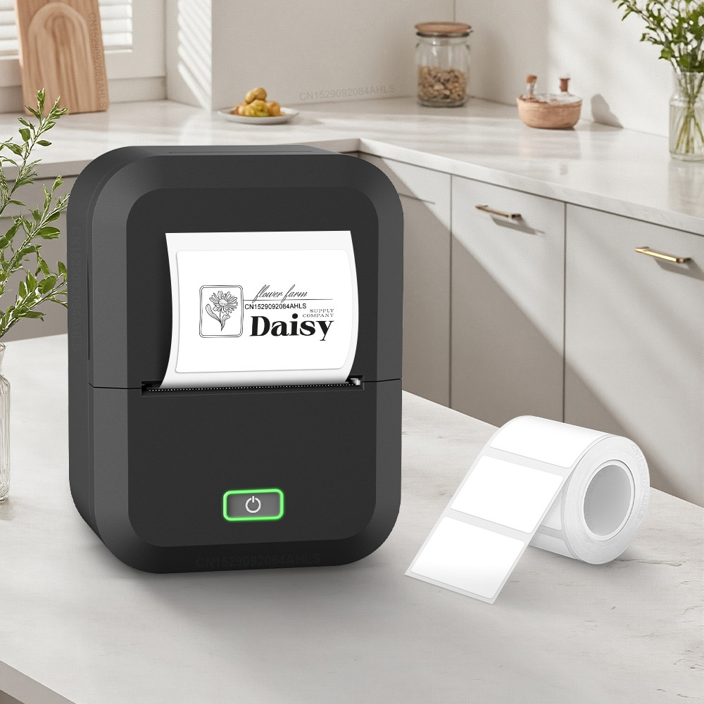 

2 inch Label Printer Bluetooth Inkless Thermal Printer X2 Labeling Machine Portable Inkless Label Maker X2 or 3PK Label Tape