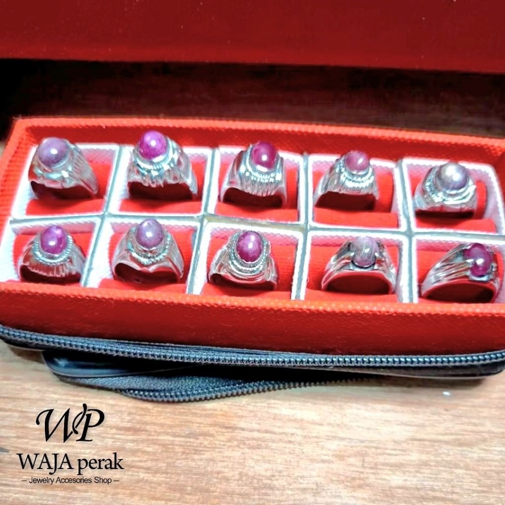 CINCIN RUBY MADAGASKAR STAR NATURAL ALAM