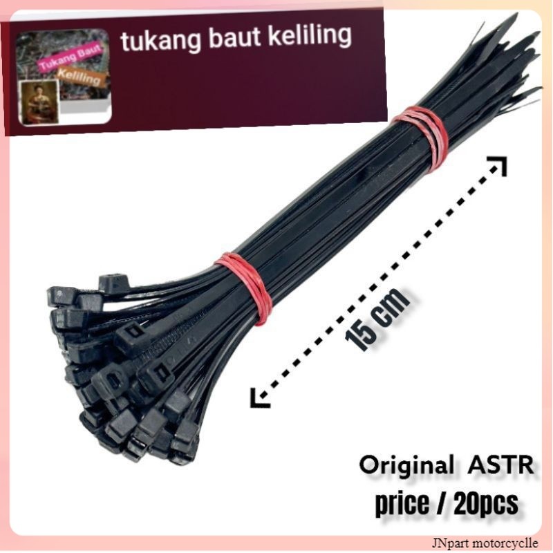 

/20pcs TALI TIES RIPET KABEL TIE INSULOK ORIGINAL ASTRA 150mm 15 cm