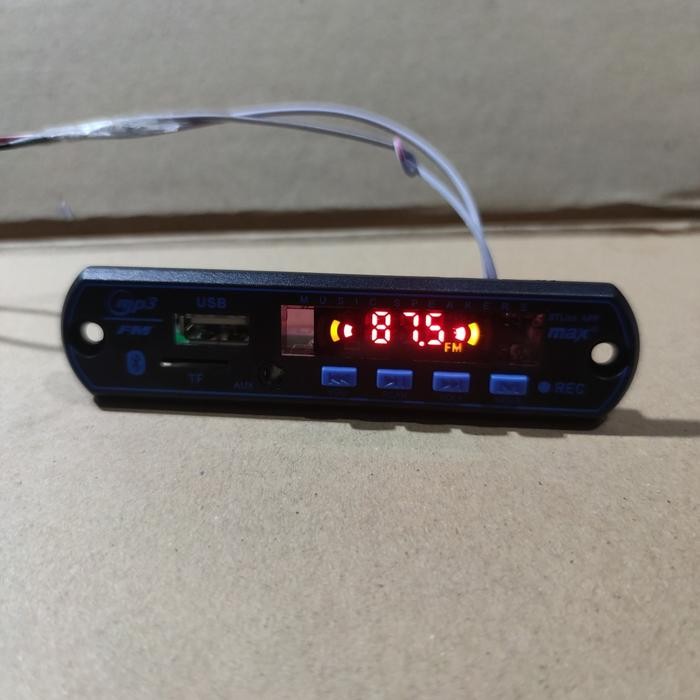 (BACA DESKRIPSI) Kit Modul MP3 bluetooth FM plus lampu display / Kit media player