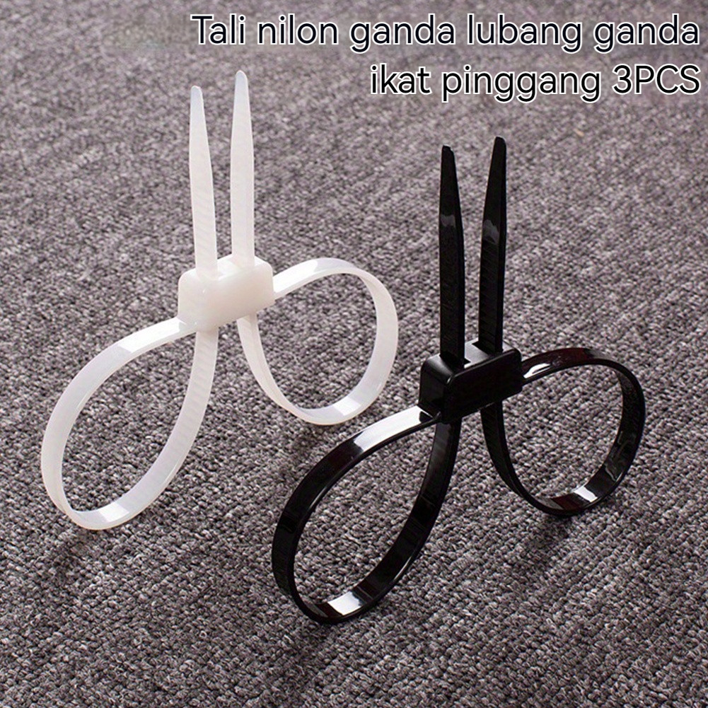 3pcs Borgol Tangan Plastik Police / Borgol Tangan Import / Borgol Tangan Plastik Sekali Pakai / Borg