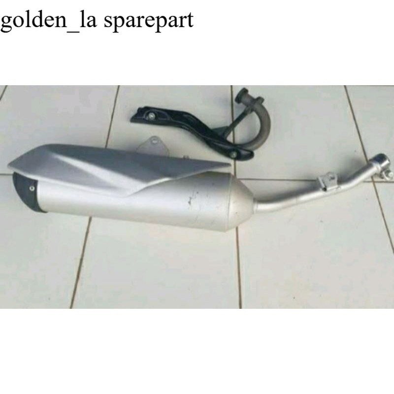 knalpot full system original Kawasaki KLX / DTRACKER new dan KLX BF se extrem copotan motor original