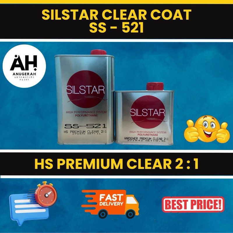 Silstar Clear Coat SS-521 HS Premium Clear 2:1 (1.5 Liter / Set)