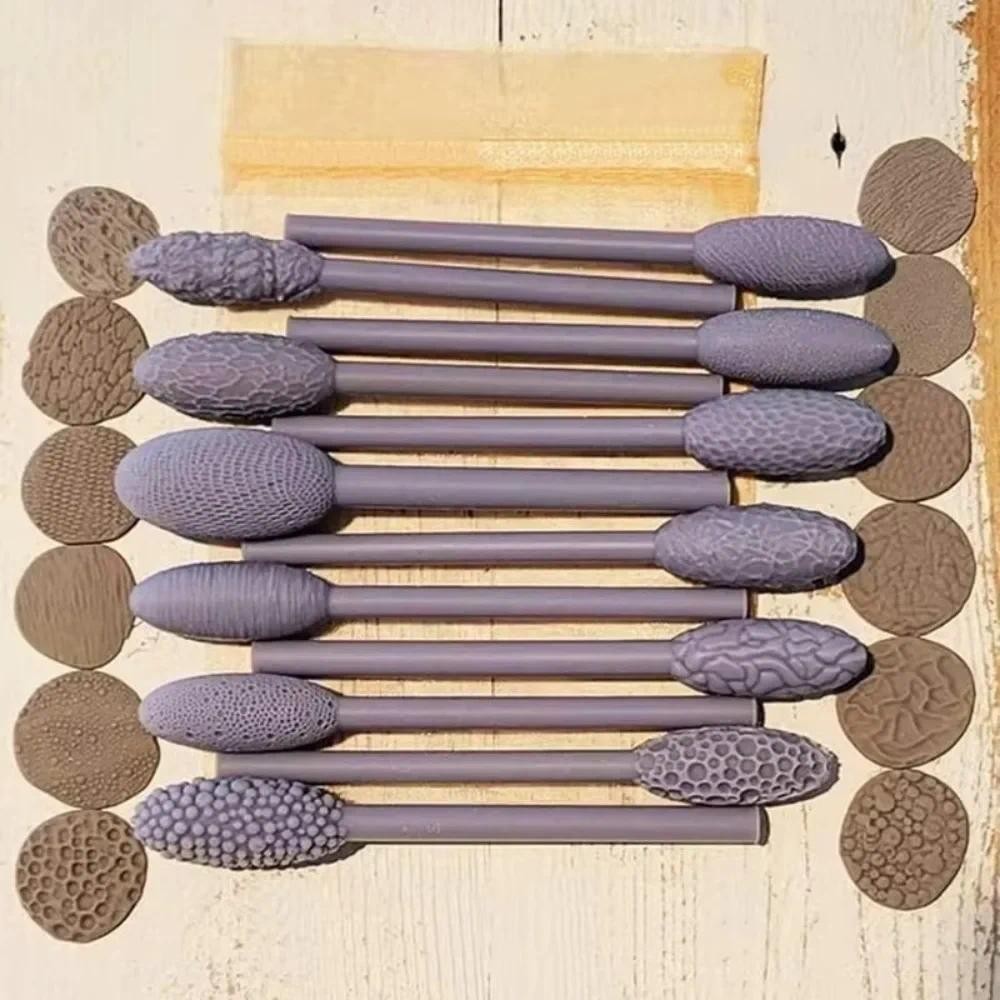 

Gifts Rolling Emboss Plaids Texture Tool Sets For Clay DIY Hand Art Clay Pattern Rollers Clay Art Art Clay Modeling Roller